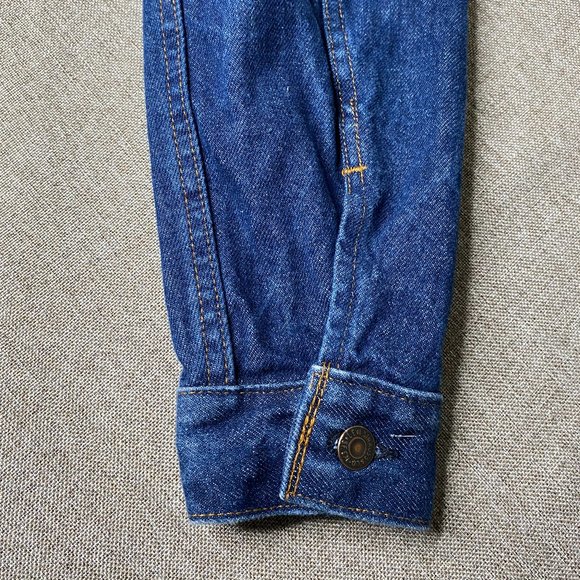 Levis Authorized Vintage Trucker Jacket Men's XS Blue Denim 100% Cotton USA NWT - Picture 10 of 16